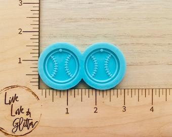 Baseball Earrings Silicone Mold for Resin, Sports Earrings Mold, Baseball Resin Mold for Earrings, Baseball Mom Earrings Silicone mo