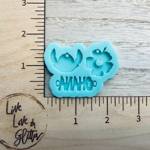 Ohana Charms Silicone Mold for Resin, Resin Mold, Epoxy Resin Silicone Mold Inspired by Stitch