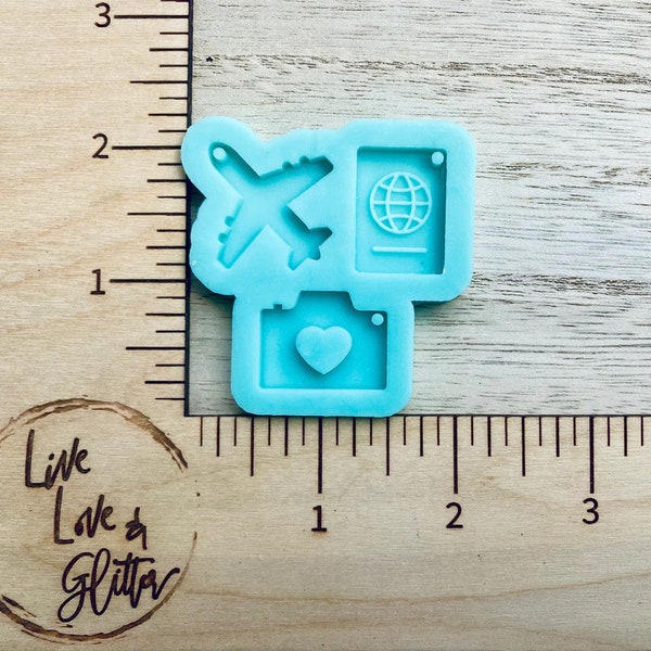 Travel Charms Silicone Mold for Resin, Airplane Resin Mold, Epoxy Resin Silicone Mold, Vacation Travelling Molds