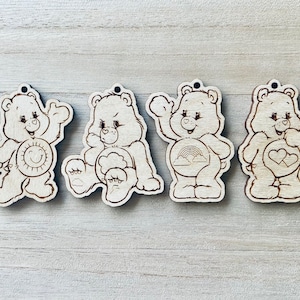 Bear Keychain Svg, Emotion Bear Svg, Happy Bear Svg, Sad Bear svg, Rainbow Bear Svg NOT A PHYSICAL ITEM Care tag, Pride tag, Laser Cut File