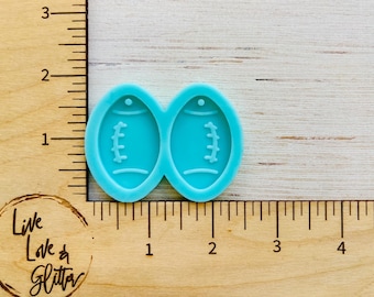 Football Earrings Silicone Mold for Resin, Sports Earrings Mold, Football Resin Mold for Earrings, Football Mom Earrings Silicone mold