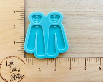 Dangle Earrings Silicone Mold for Resin, Earrings Resin Mold, Geometric Earrings mold, Druzy Resin Dangle earrings Mold