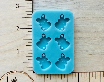 Easter Bunny Earrings Silicone Mold for Resin, Bunny Dangle Earrings Mold, Bunny Earrings Resin Mold, Easter Earrings Mold for Resin
