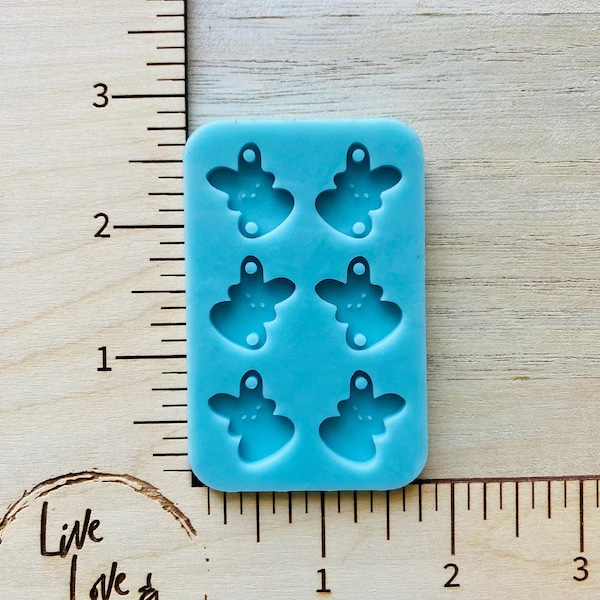 Easter Bunny Earrings Silicone Mold for Resin, Bunny Dangle Earrings Mold, Bunny Earrings Resin Mold, Easter Earrings Mold for Resin