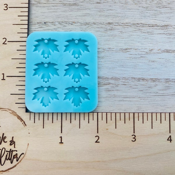 Leaves Earrings Silicone Mold for Resin, Fall earrings Silicone Mold, Leaves stack Dangle Earrings Resin Mold