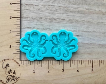 Octopus Earrings Silicone Mold for Resin, Octopus Dangle Earrings Mold, Sea Creatures  Resin Mold, Summer Earrings Resin Mold