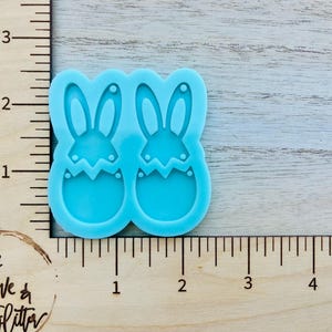 Easter Bunny Earrings Silicone Mold for Resin, Bunny Dangle Earrings Mold, Bunny Earrings Resin Mold, Easter Earrings Mold for Resin