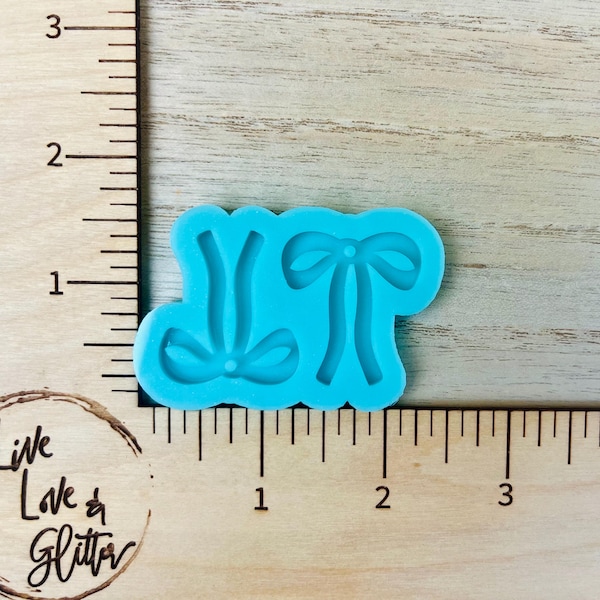 Bow Dangle Earrings Silicone Mold for Resin, Ribbon Bow Earrings Resin Mold, Gift Earrings mold, Love Resin Dangle earrings Mold