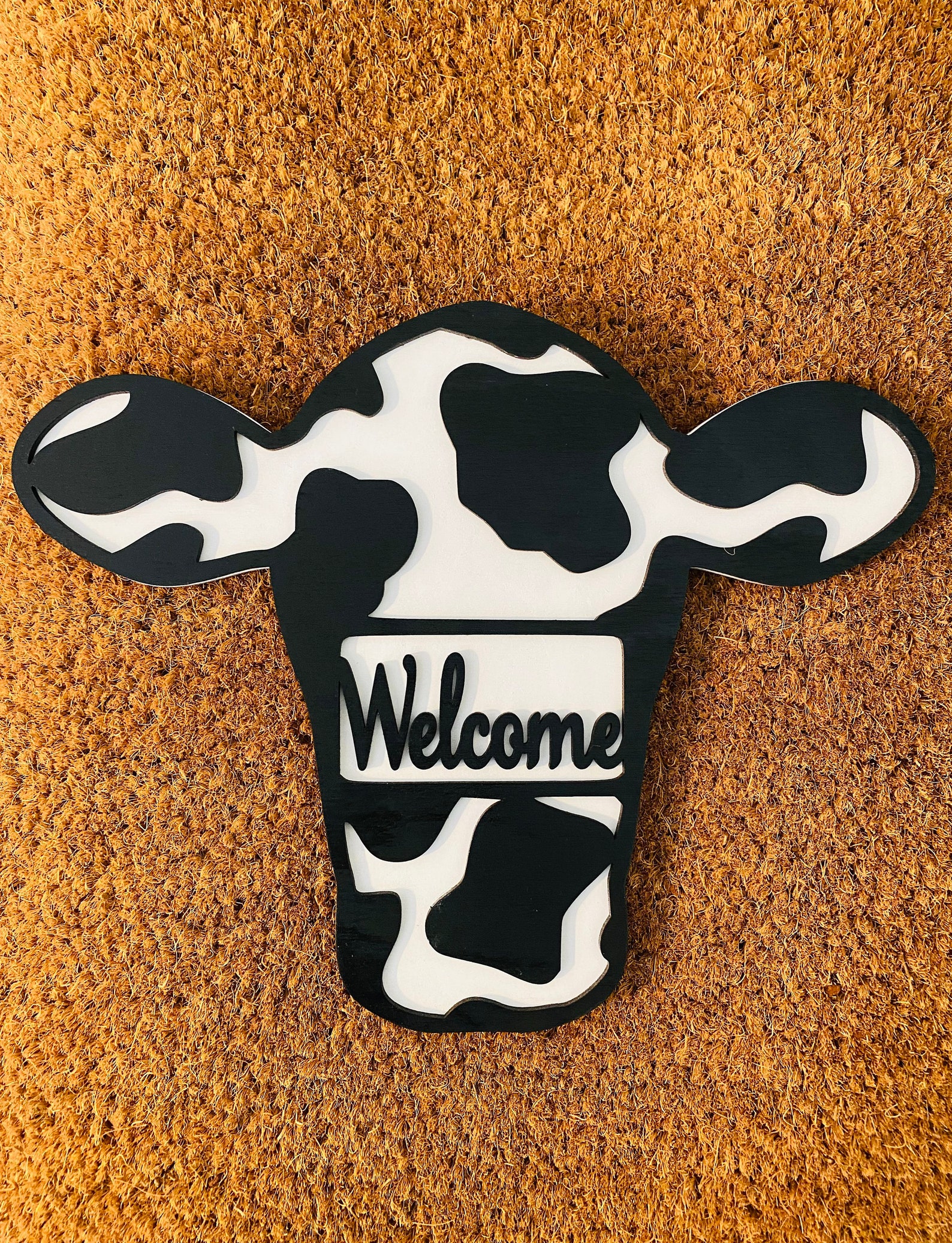 Cow Sign Svg Laser Cut File NOT A PHYSICAL ITEM Etsy Singapore