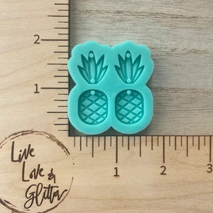 Pineapple Earrings Silicone Mold for Resin, Pineapple Dangle Earrings Mold, Pineapple Resin Mold, Summer Earrings Resin Mold