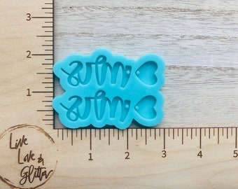 Mrs. Earrings Silicone Mold for Resin, Mrs Bride Resin Mold, mrs Resin Earrings mold, I do Bridal shower earrings mold