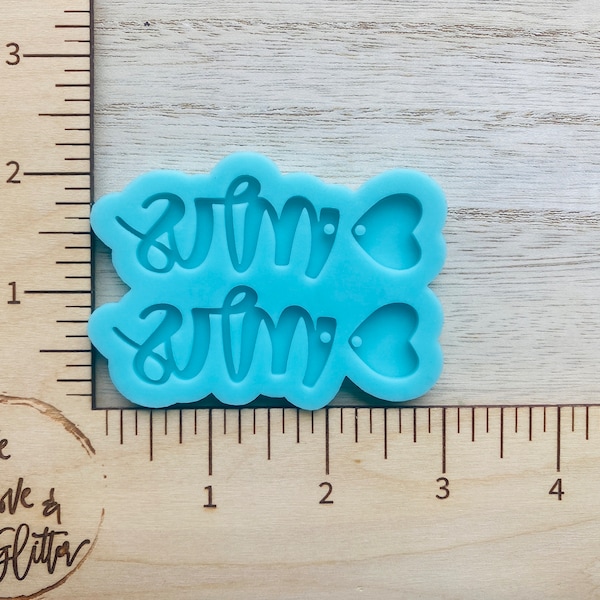 Mrs. Earrings Silicone Mold for Resin, Mrs Bride Resin Mold, mrs Resin Earrings mold