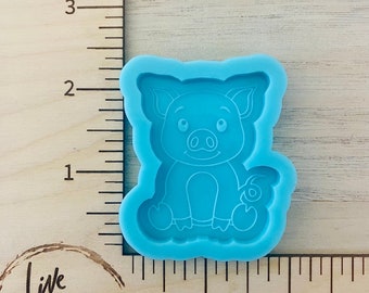 Pig Phone Grip Silicone Mold for Resin, Handmade Grippy Pig mold, Phone Grip Holder, Cell Phone Holder Mold, Badge Reel Resin mold