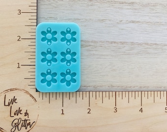 Daisy Earrings Silicone Mold for Resin, Daisy Dangle Earrings Mold, Daisy Earrings Resin Mold, Easter Earrings Mold for Resin, Spring Mold