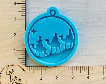 Three Kings Ornament Silicone Mold for Resin, Christmas Ornament Resin Mold, Three Wise Men Silicone mold
