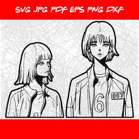 Squid Game Sae Byeok Ji Yeong Manga Style Svg Dxf Eps Etsy Squid Game Sae Byeok Ji Yeong Manga Style Svg Dxf Eps Etsy