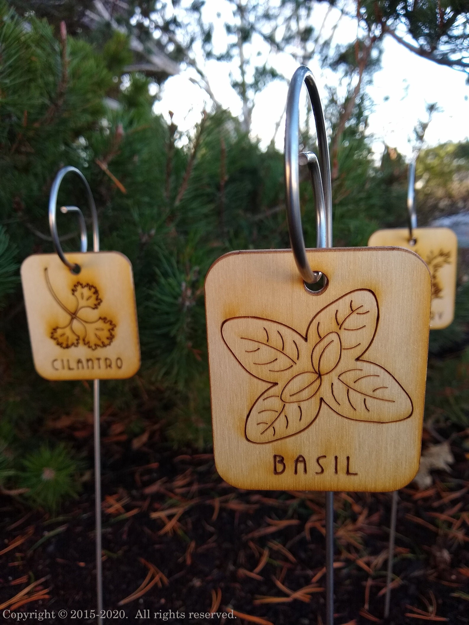 50 Garden Markers Laser Cut Laser Engraved Garden Labels Etsy