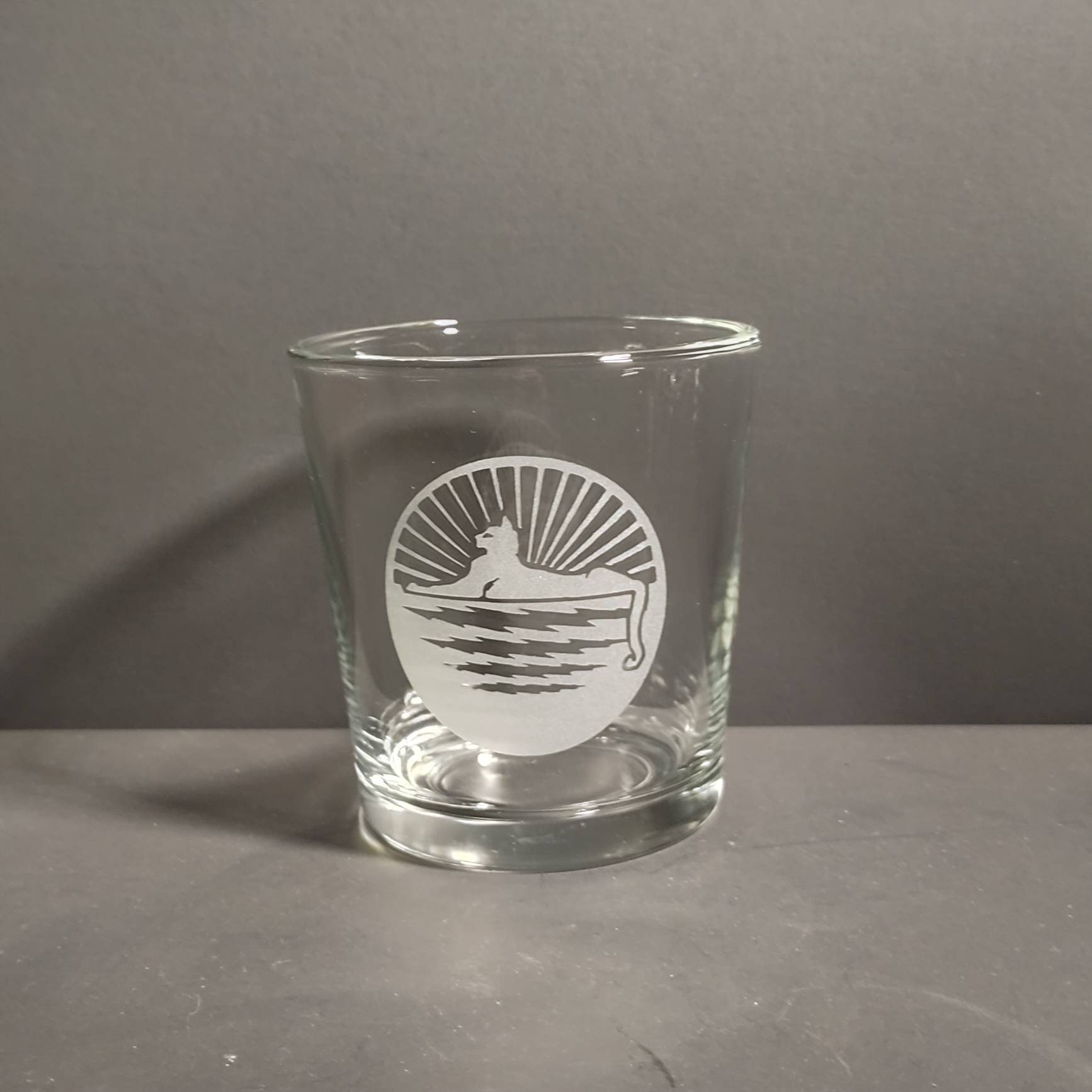 Grateful Dead whiskey glass. Etsy