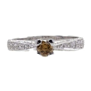 Diamonds Solitaire Gold Ring