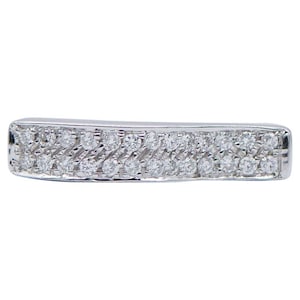Diamonds, 18 Karat White Gold Modern Ring