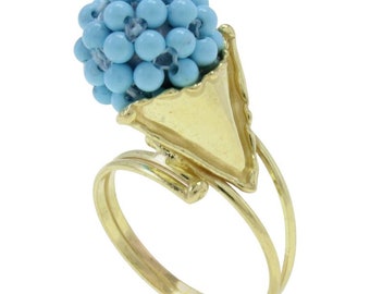 Stones 18 kt Gold Cluster Ring