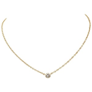 Diamond, 18 Karat Yellow Gold Light Point Necklace
