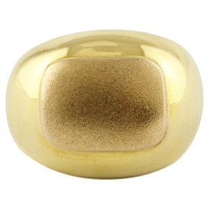 18k Yellow Gold Dome Ring
