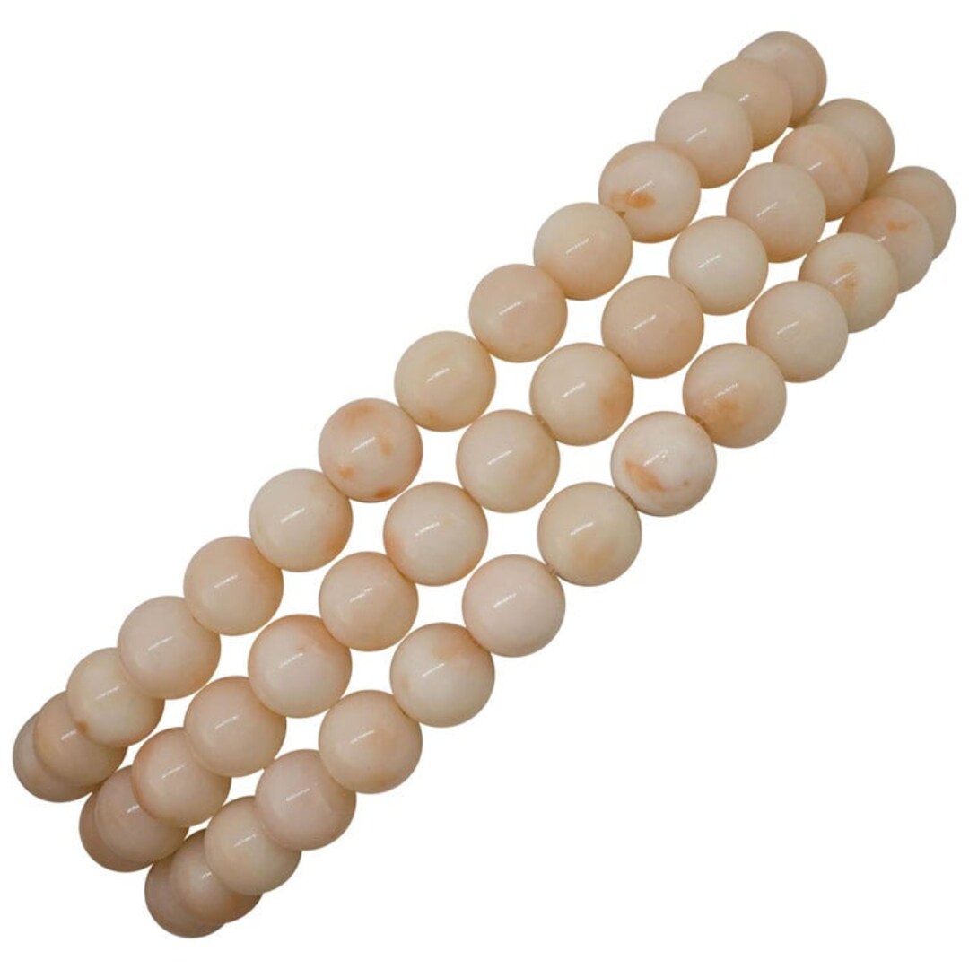 Bracelet En Or Jaune 18 Carats (750/1000) Avec Corail Rose Naturel - Pour Femme, Style Chaîne, Neuf Avec étiquettes