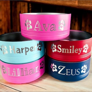 Personalized Pet Bowl: Custom Stainless Steel Dog Bowl