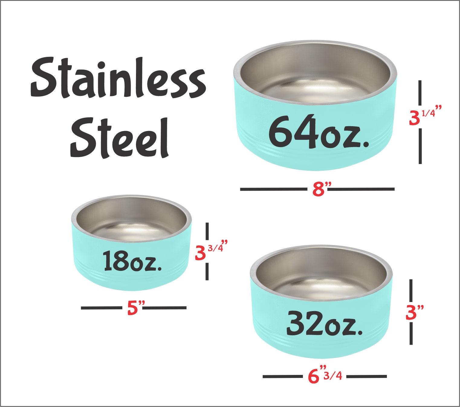 Custom Dog Bowl Personalized Pet Bowl Stainless Steel Pet Etsy