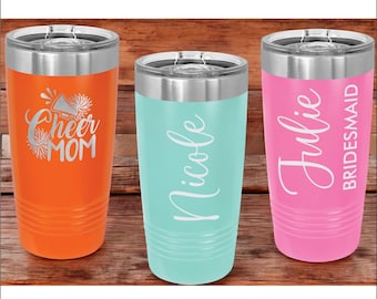 Personalized 20oz Tumbler, ADD YOUR LOGO, Wholesale Tumblers, Laser Engraved Cup, Corporate Gift, Branded, Powder Coated, Bulk Tumblers