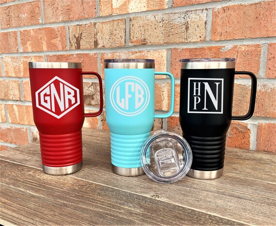 Custom Engraved 20oz Travel Mug: Insulated Stainless Steel Tumbler - Etsy
