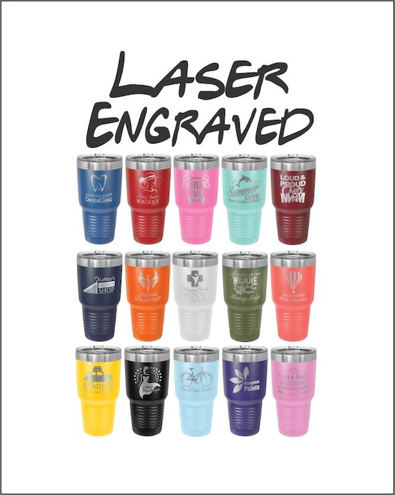 Personalized 30oz Tumbler: Laser Engraved, Powder Coated, Corporate Gift