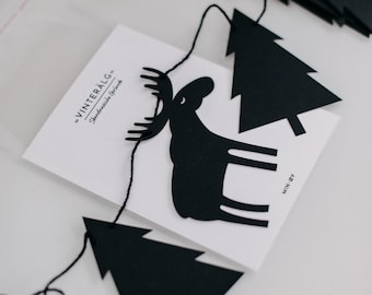 Scandinavian garland »Vinterälg«