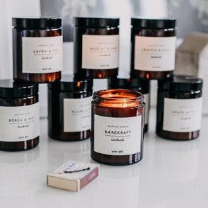 scented candles »big« made of rapeseed wax