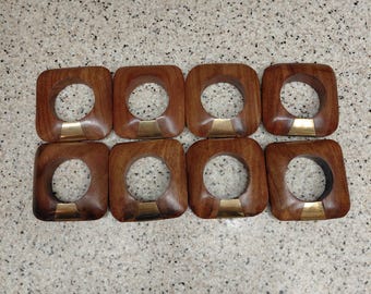 Set of 8 Vintage Dinner Napkin Rings
