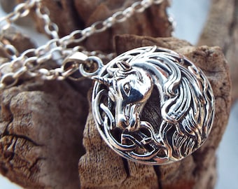Sterling Silver Unicorn Pendant Handmade Jewelry