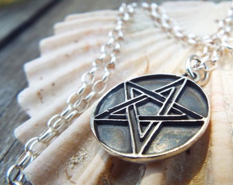 Sterling Silver Pentagram Pendant