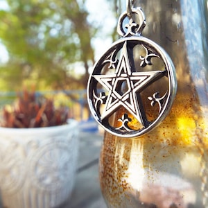 Sterling Silver Pentagram Pendant