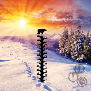 Snow Gauge, Bear, Weatherman, Snow Ruler, Snow Meter