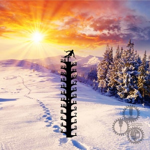 Snow Gauge, Snow Skier, Weatherman, Snow Ruler, Snow Meter