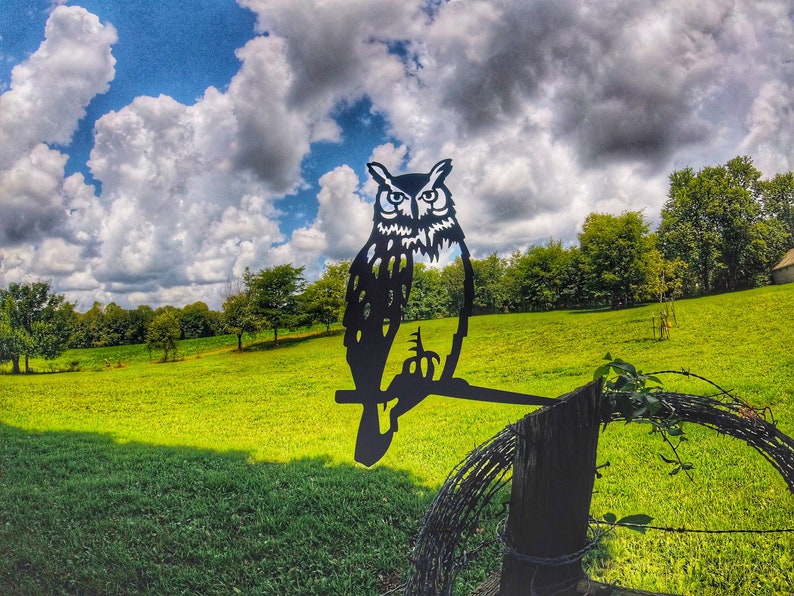 Steel Bird/Tree Owl/Tree Bird/Yard art Etsy