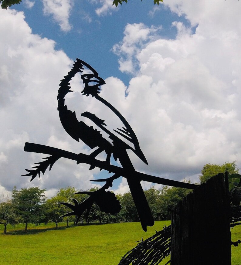 SteelBird/Cardinals/Metalbird/Tree Bird/Tree Art/metal birds Etsy