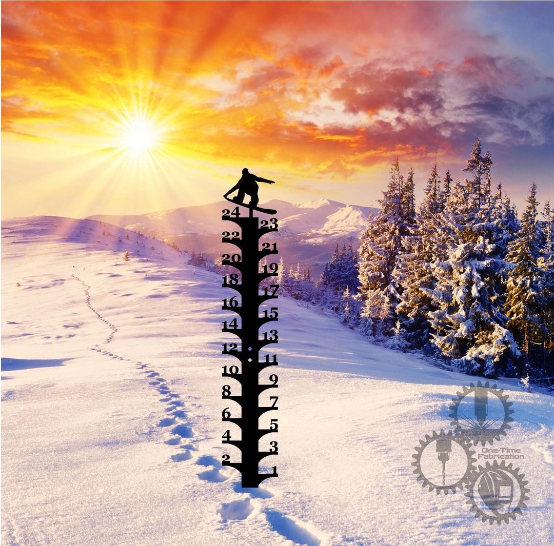 Snow Gauge/snow Boarder/weatherman/snow Ruler/snow Meter - Etsy