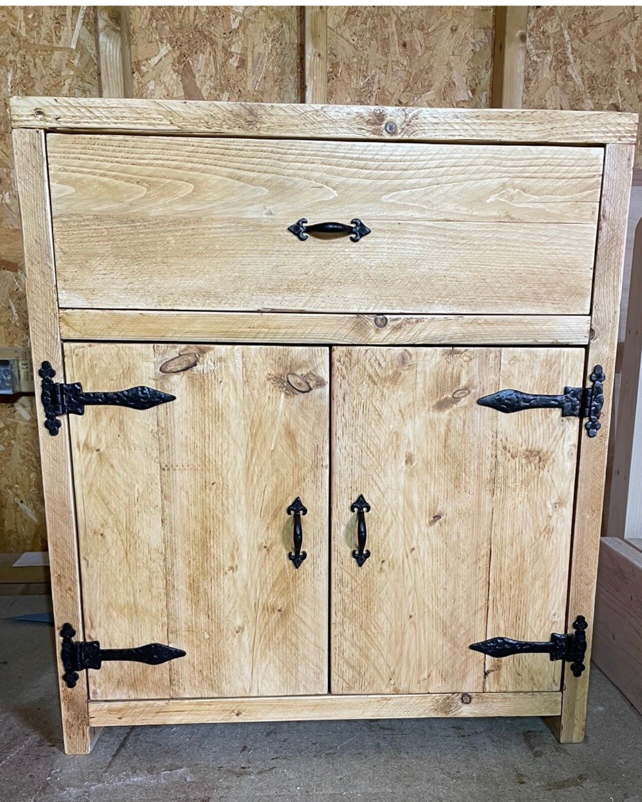 Handmade rustic reclaimed sideboard Etsy