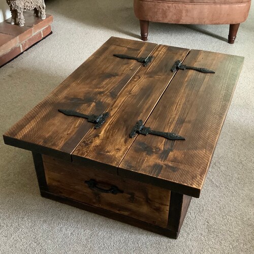 Storage Coffee Table / Chest Storage Table With Tealight Etsy UK