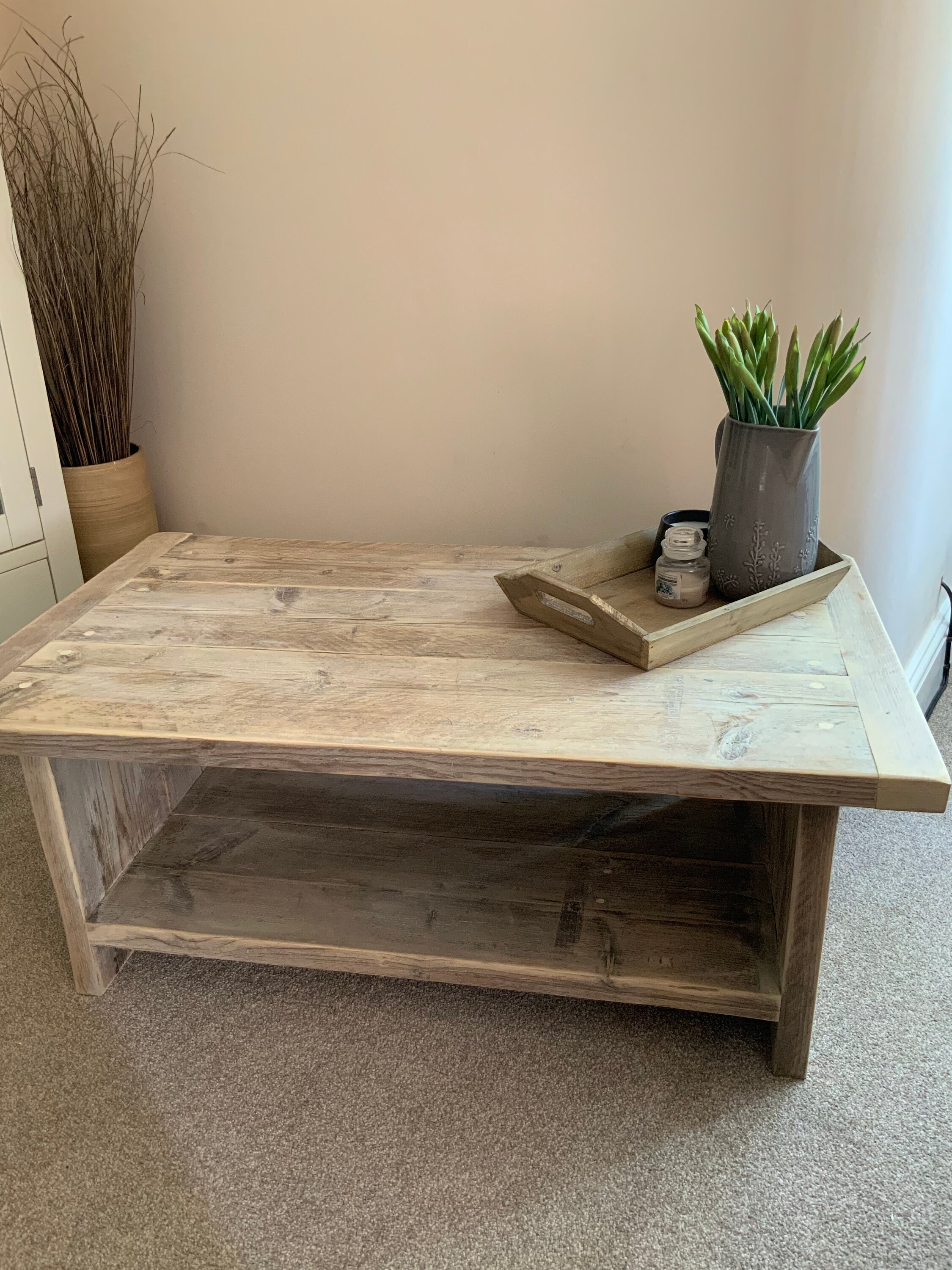 Handmade Reclaimed Rustic Coffee Table - Etsy UK