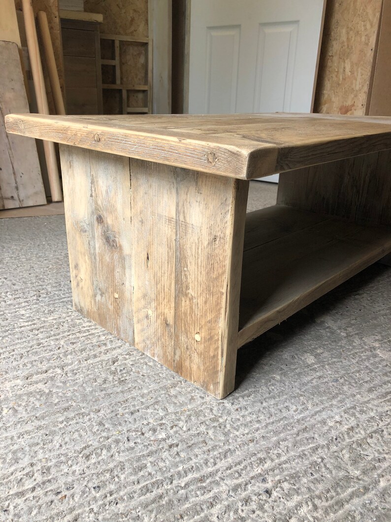 Handmade Reclaimed Rustic Coffee Table - Etsy UK