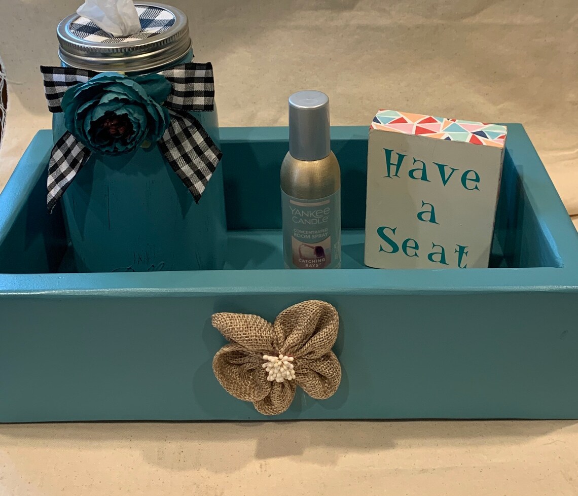 Bathroom Box/toilet Box/bathroom Storage Box/burnt Wood | Etsy