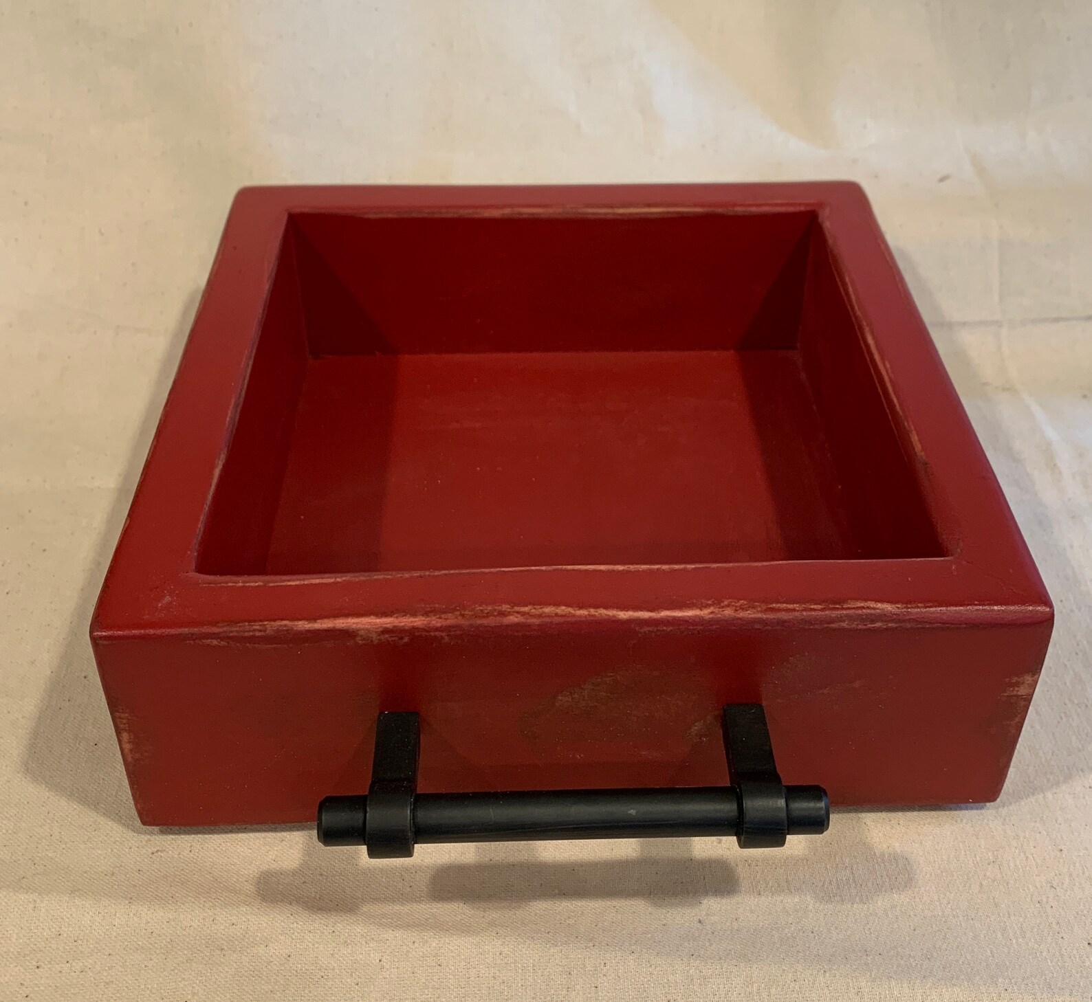 Wood Napkin Holder/rustic Home Decor/painted Napkin Etsy